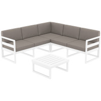 Кутовий диван  Mykonos Lounge Corner  Set White